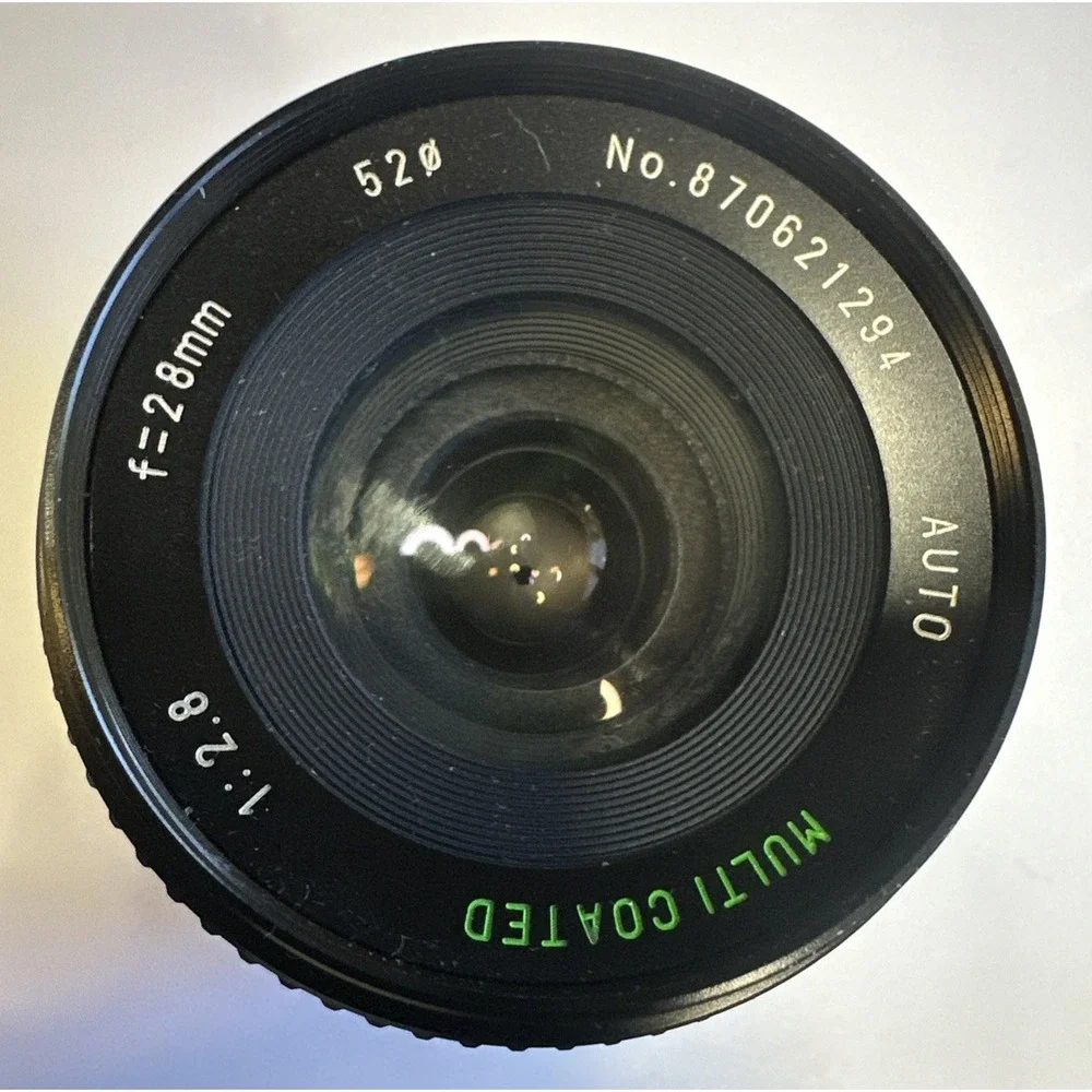Sears Auto Multicoated 28mm Macro Lens f=28mm 1:2.8 Canon